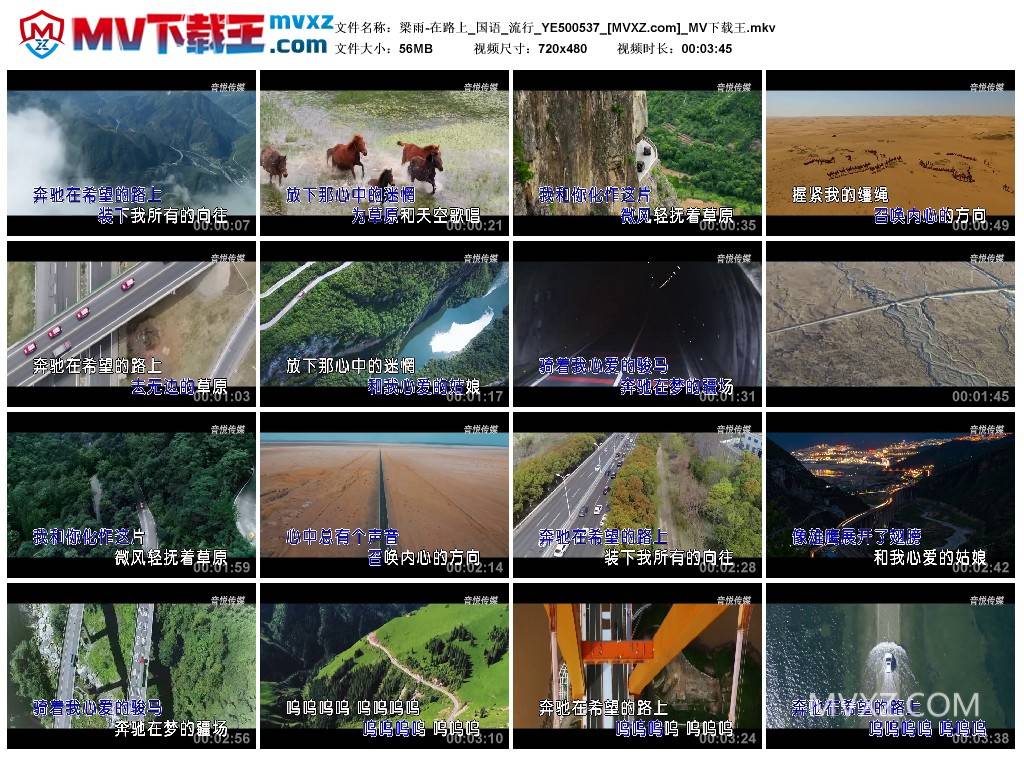 梁雨-在路上_国语_流行_YE500537